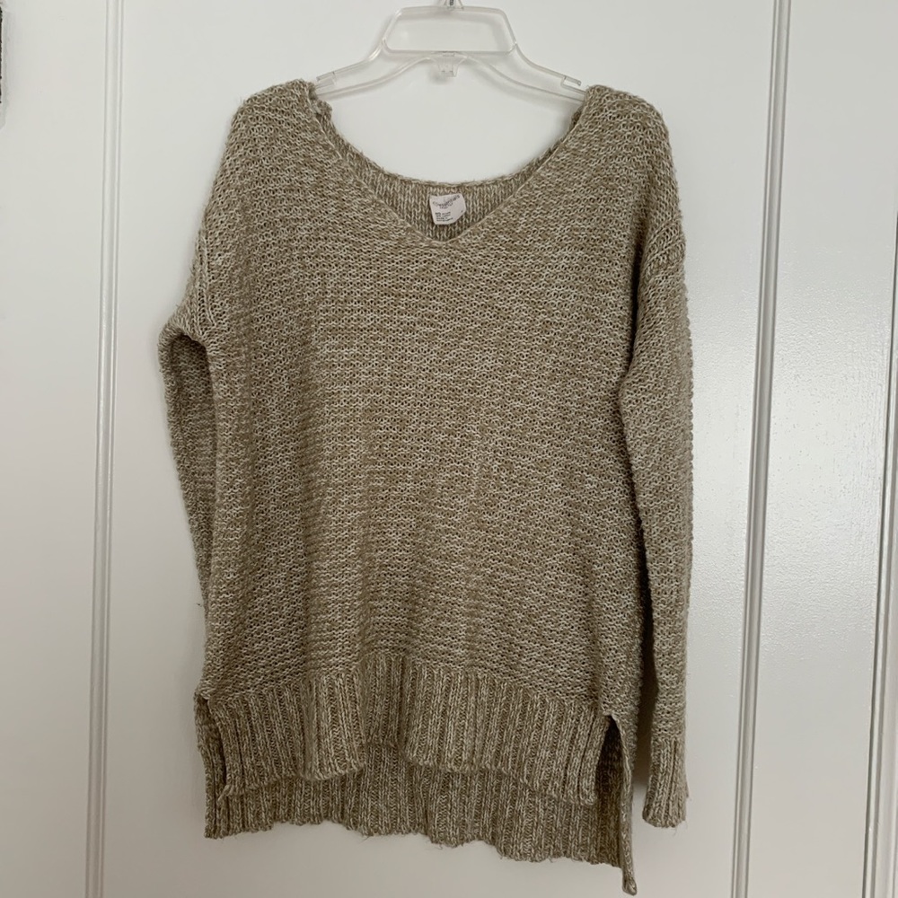 Tan knit sweater
